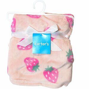 Carter's Nojo Strawberry Pink Security Lovey Blanket 30" X 40" New